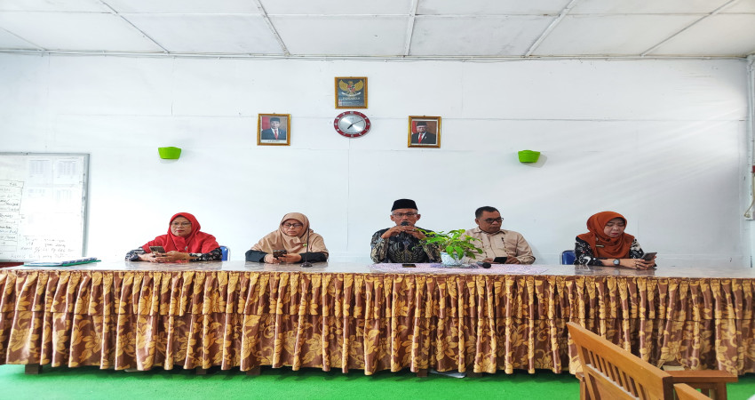 Noprizal Pimpin Briefing Kepengawasan PAS di MTsN 5 Kota Padang