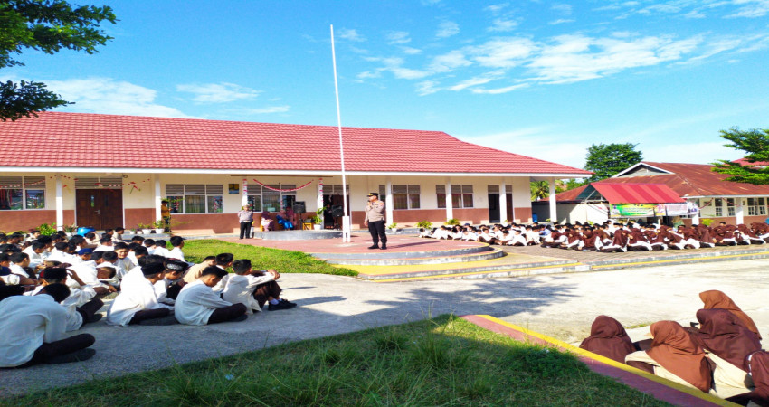 Polsek Kuranji Gelar Bimluh Kenakalan Remaja dan Pelanggaran Umum Oleh Generasi Muda di MTsN 5 Kota Padang