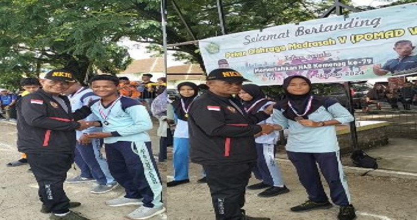 Menyala di Cabang Atletik, Dua Siswa MTsN 5 Kota Padang Sumbangkan Tiga Medali di Ajang POMAD Ke-5