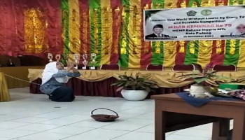 Jeritan Histeris Amirah Lesty Sya'ban , Siswa MTsN 5 Kota Padang Pukau Tim Juri dalam Lomba Storytelling